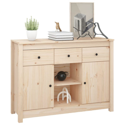 vidaXL Sideboard 100x35x74.5 cm Solid Wood Pine