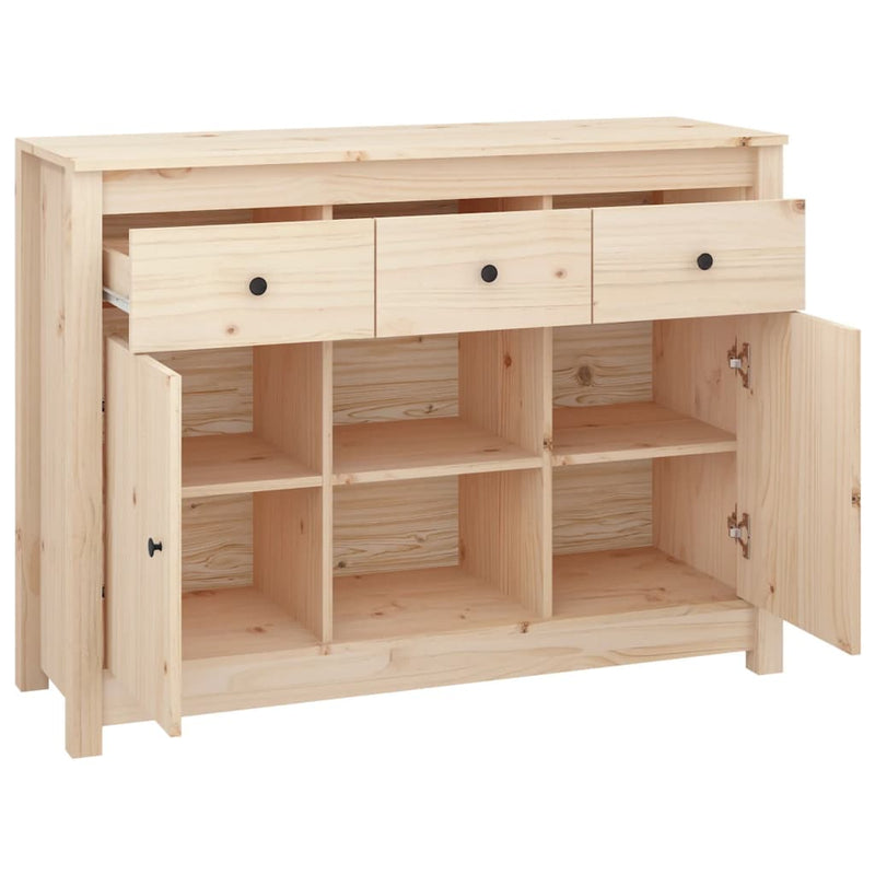 vidaXL Sideboard 100x35x74.5 cm Solid Wood Pine