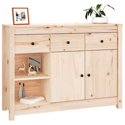 vidaXL Sideboard 100x35x74 cm Solid Wood Pine