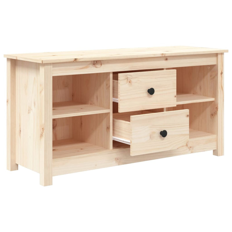 vidaXL TV Cabinet 103x36.5x52 cm Solid Wood Pine