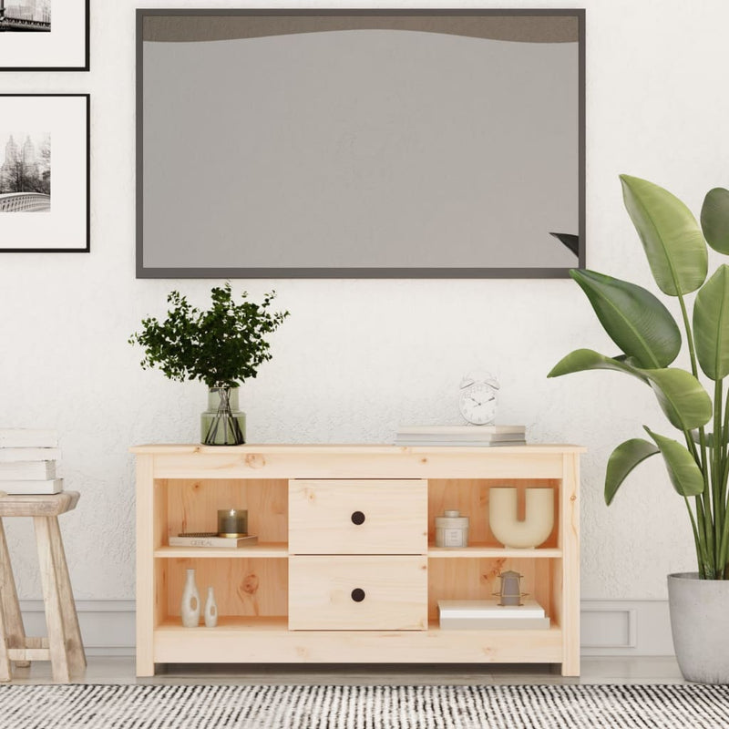 vidaXL TV Cabinet 103x36.5x52 cm Solid Wood Pine