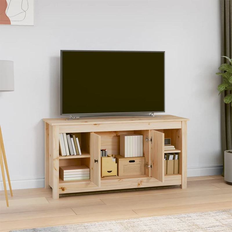 vidaXL TV Cabinet 103x36.5x52 cm Solid Wood Pine