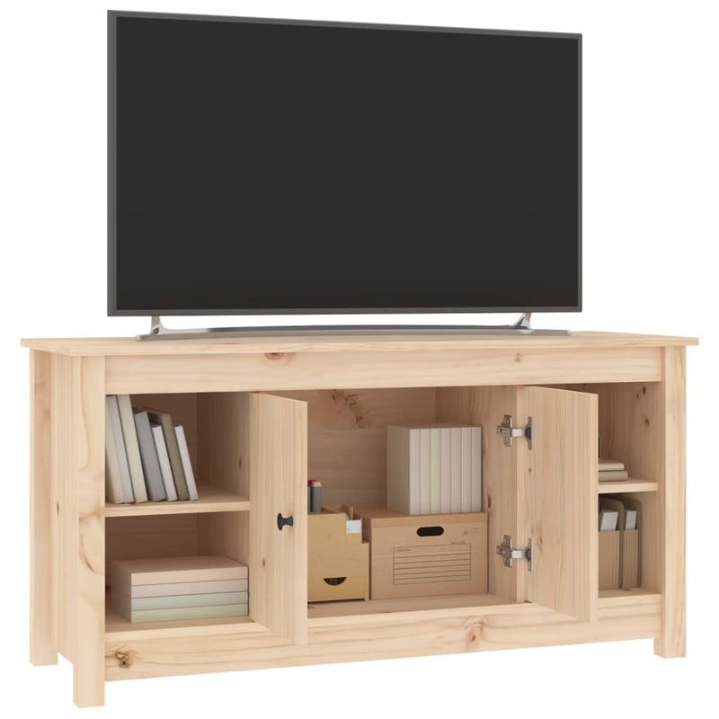 vidaXL TV Cabinet 103x36.5x52 cm Solid Wood Pine