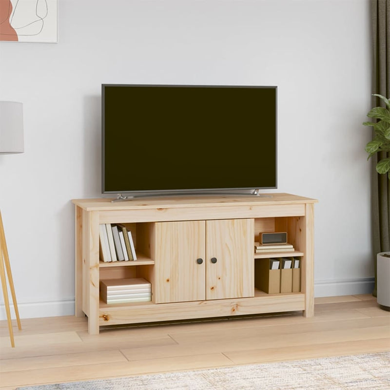 vidaXL TV Cabinet 103x36.5x52 cm Solid Wood Pine