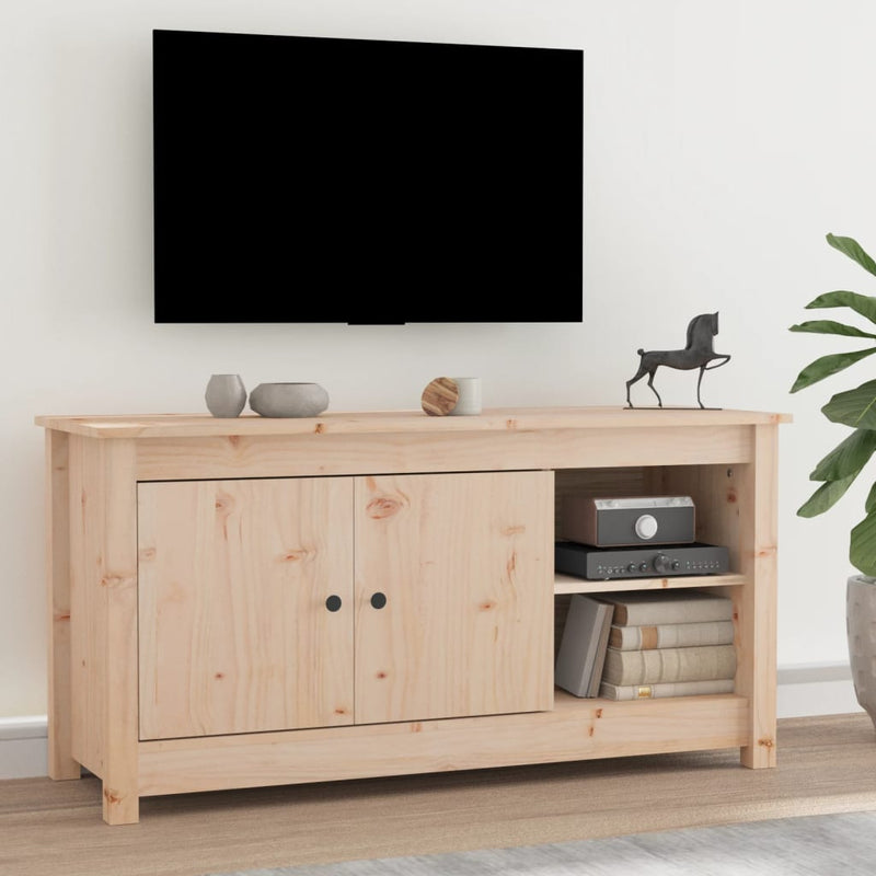 vidaXL TV Cabinet 103x36.5x52 cm Solid Wood Pine