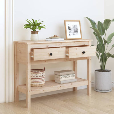 vidaXL Console Table 75x35x75 cm Solid Wood Pine