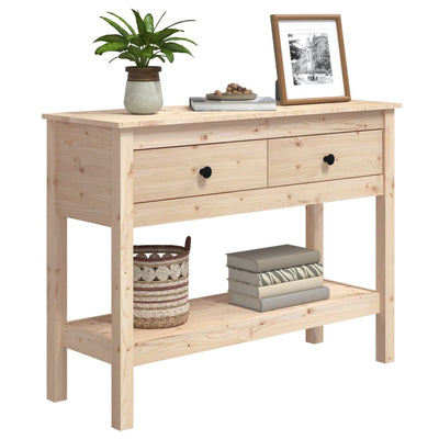 vidaXL Console Table 75x35x75 cm Solid Wood Pine