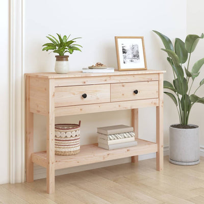 vidaXL Console Table 75x35x75 cm Solid Wood Pine