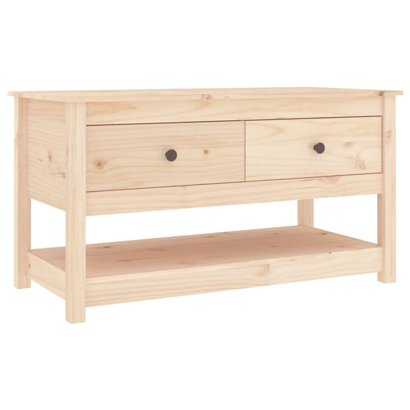 vidaXL Coffee Table 102x49x55 cm Solid Wood Pine