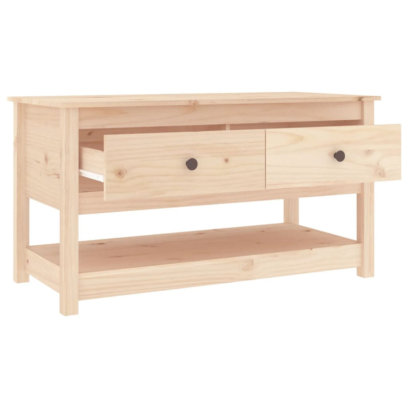 vidaXL Coffee Table 102x49x55 cm Solid Wood Pine