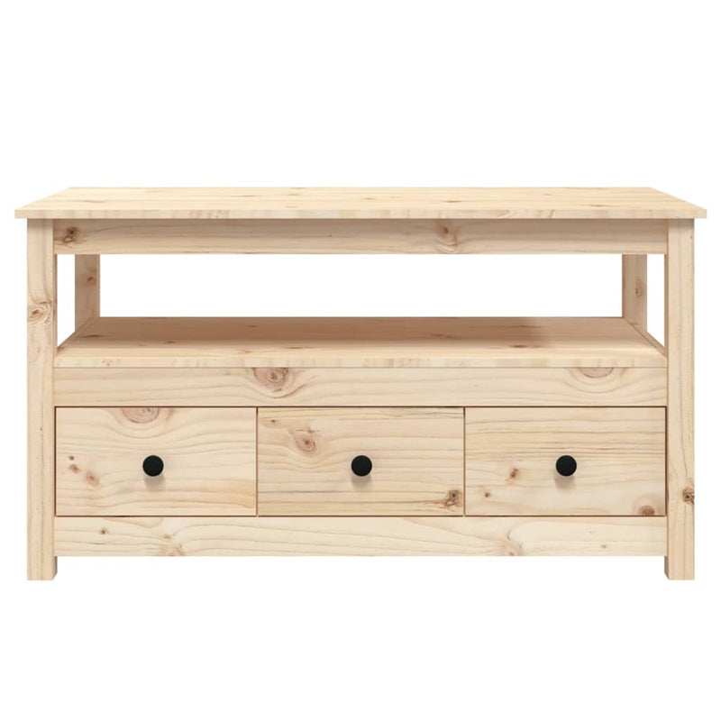 vidaXL Coffee Table 102x49x55 cm Solid Wood Pine