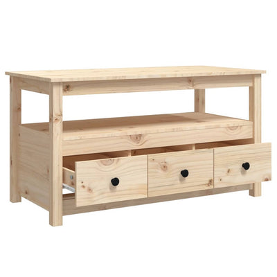 vidaXL Coffee Table 102x49x55 cm Solid Wood Pine