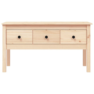 vidaXL Coffee Table 102x49x55 cm Solid Wood Pine