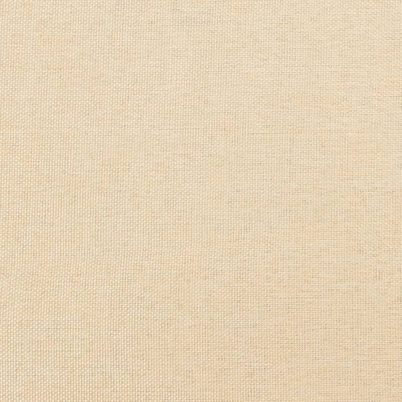 vidaXL Armchair with Rocking Legs and Stool Cream Fabric