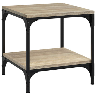vidaXL Side Tables 2 pcs Black 40x40x40 cm Engineered Wood