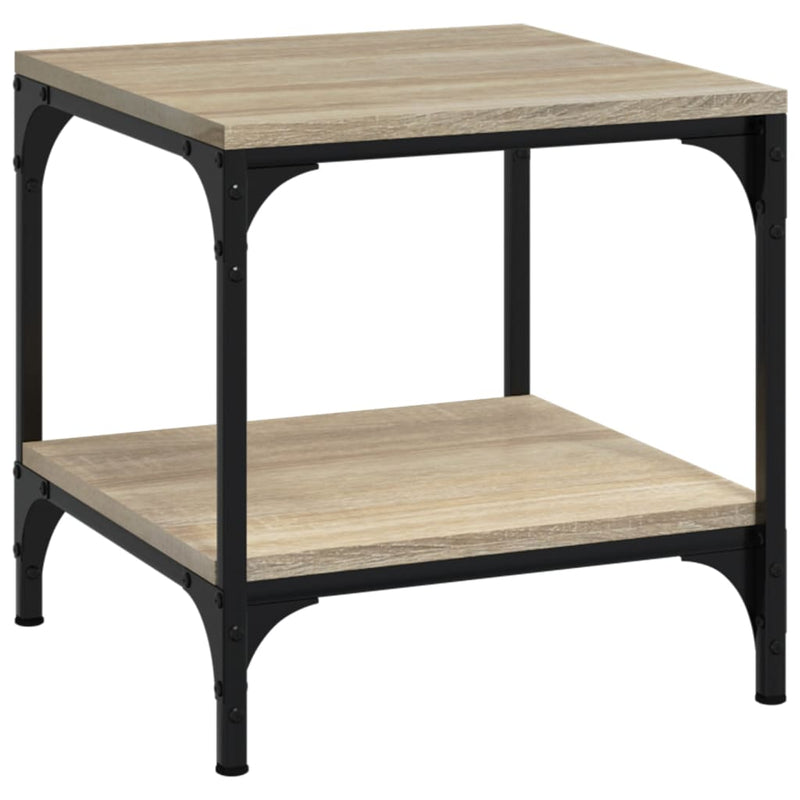 vidaXL Side Tables 2 pcs Black 40x40x40 cm Engineered Wood