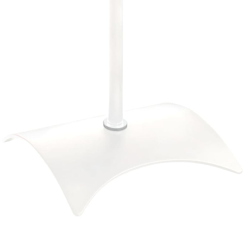 vidaXL Universal Speaker Stand 2 pcs White 19x19x82-104 cm Steel