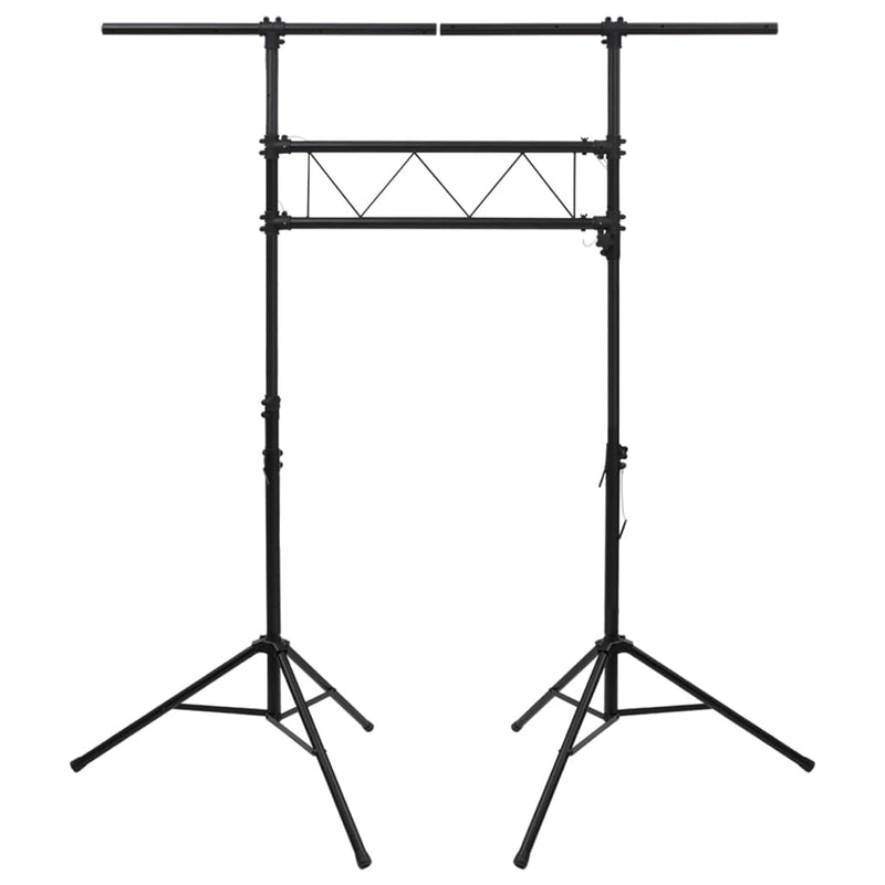 vidaXL Light Stand Black 338x115x(180-300) cm Steel