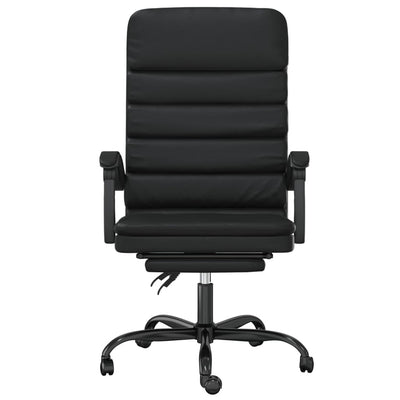 vidaXL Massage Reclining Office Chair Black Faux Leather