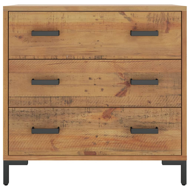 vidaXL Chest of Drawers 75x35x70 cm Solid Pinewood