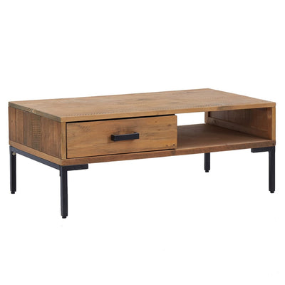vidaXL Coffee Table Black 90x50x35 cm Solid Pinewood