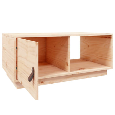 vidaXL Coffee Table 80x50x35.5 cm Solid Wood Pine