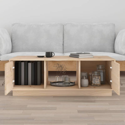 vidaXL Coffee Table 80x50x35.5 cm Solid Wood Pine