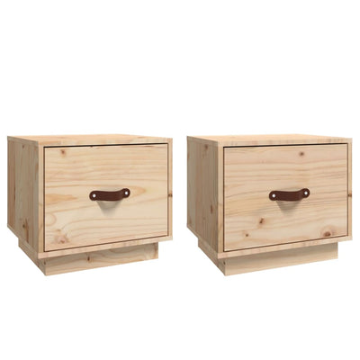 vidaXL Bedside Cabinets 2 pcs 40x34x35 cm Solid Wood Pine