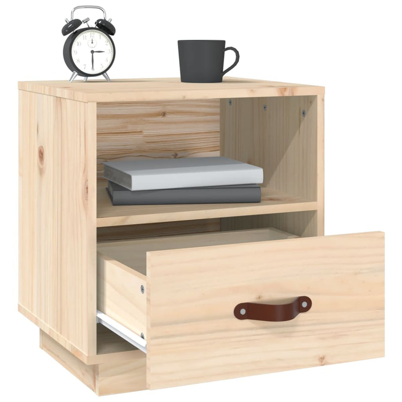 vidaXL Bedside Cabinets 2 pcs 40x34x45 cm Solid Wood Pine