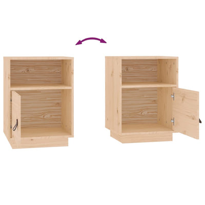 vidaXL Bedside Cabinets 2 pcs 40x34x55 cm Solid Wood Pine