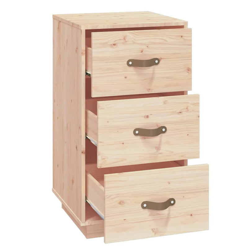 vidaXL Bedside Cabinets 2 pcs 40x40x75 cm Solid Wood Pine