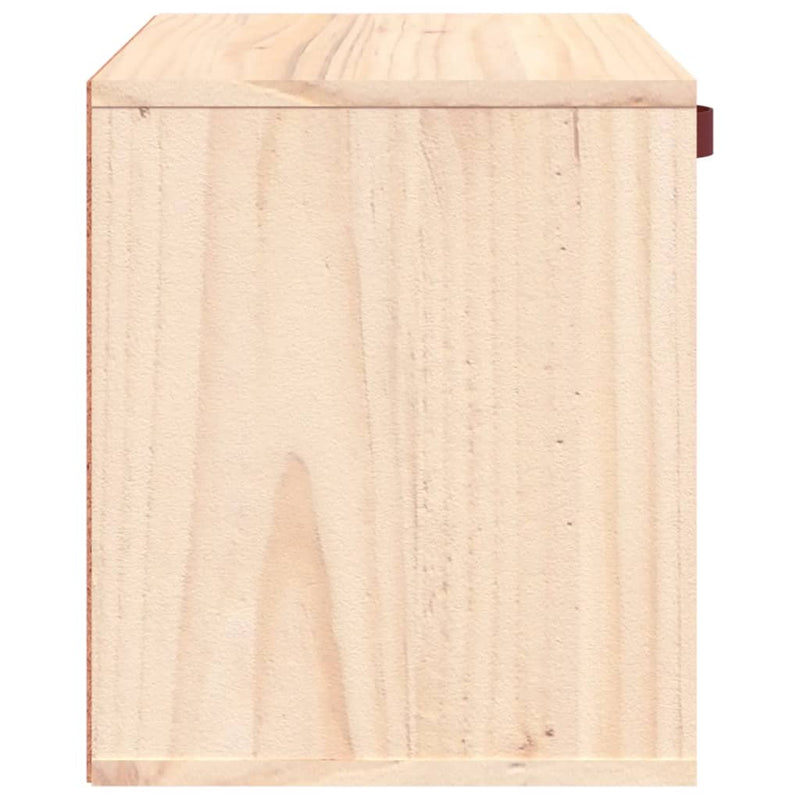 vidaXL Wall Cabinet 60x30x35 cm Solid Wood Pine