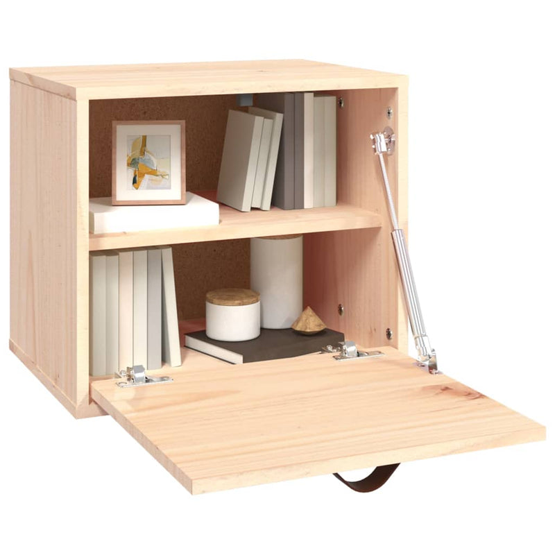 vidaXL Wall Cabinet 60x30x35 cm Solid Wood Pine