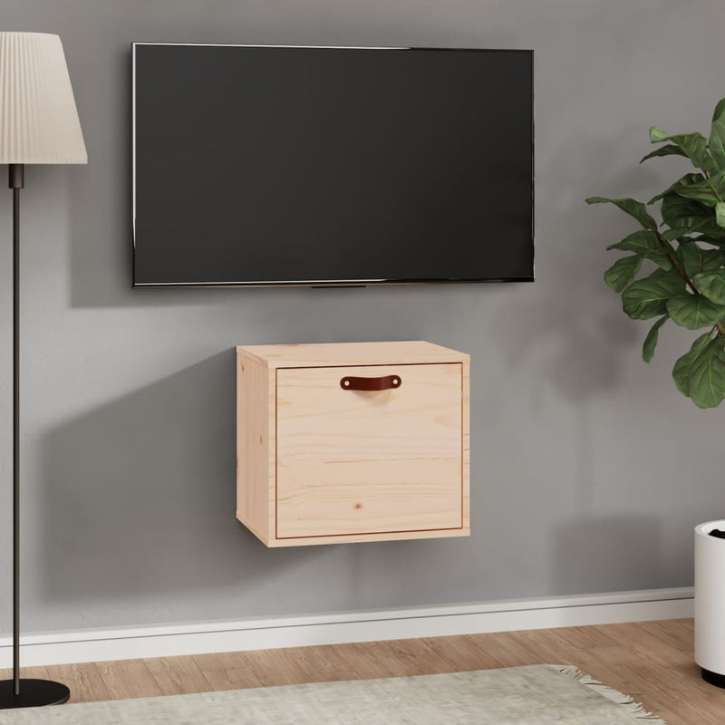 vidaXL Wall Cabinet 60x30x35 cm Solid Wood Pine