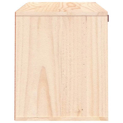 vidaXL Wall Cabinet 60x30x35 cm Solid Wood Pine