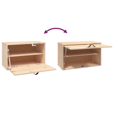 vidaXL Wall Cabinet 60x30x35 cm Solid Wood Pine