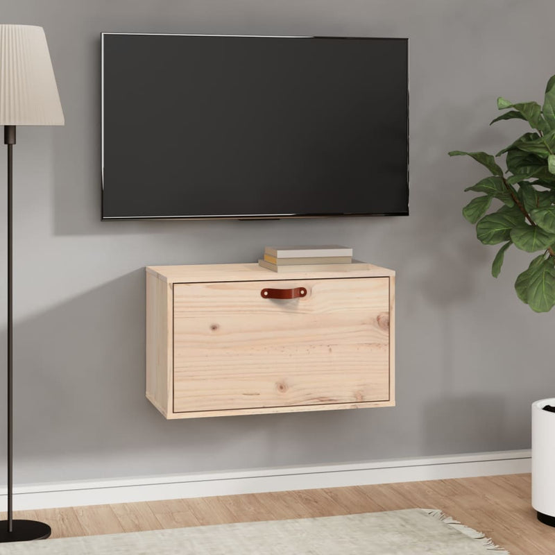 vidaXL Wall Cabinet 60x30x35 cm Solid Wood Pine