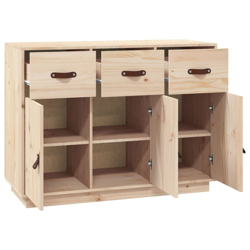 vidaXL Sideboard 100x40x75 cm Solid Wood Pine