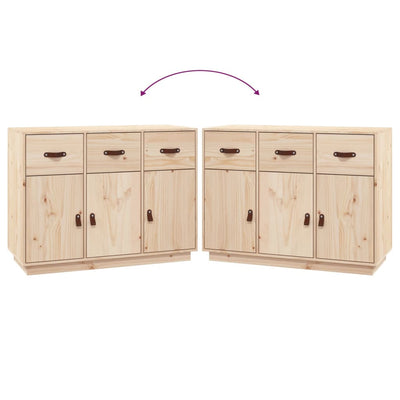 vidaXL Sideboard 100x40x75 cm Solid Wood Pine