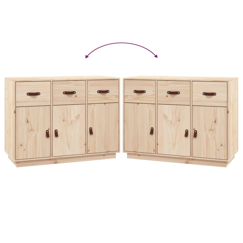 vidaXL Sideboard 100x40x75 cm Solid Wood Pine