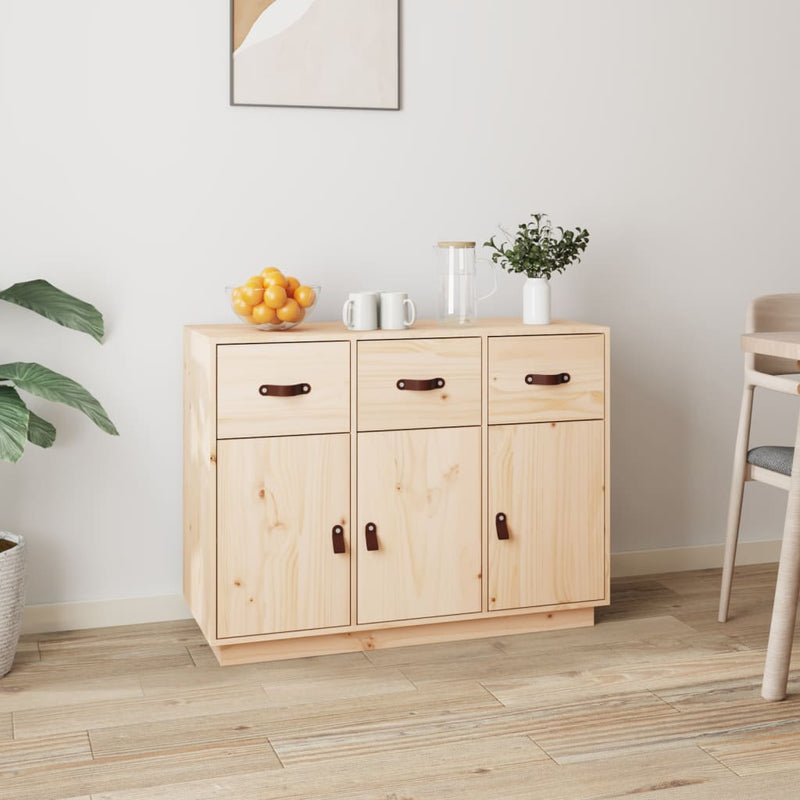 vidaXL Sideboard 100x40x75 cm Solid Wood Pine