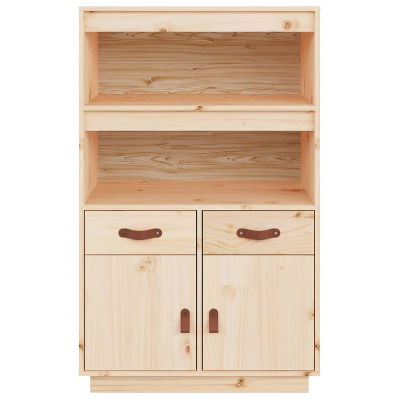 vidaXL Highboard 67x40x108.5 cm Solid Wood Pine
