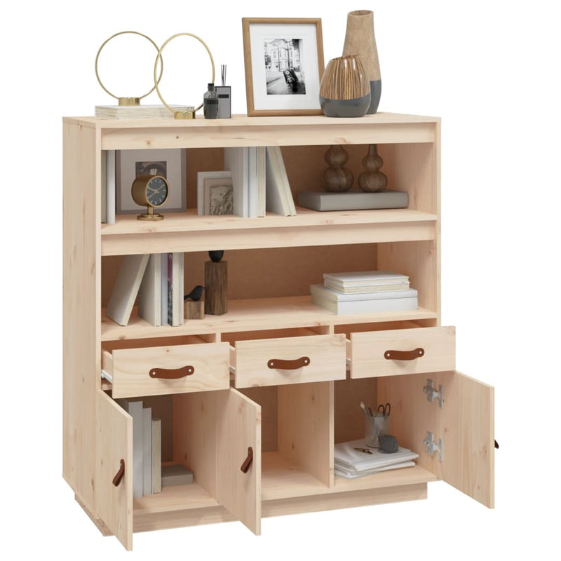 vidaXL Highboard 100x40x108.5 cm Solid Wood Pine