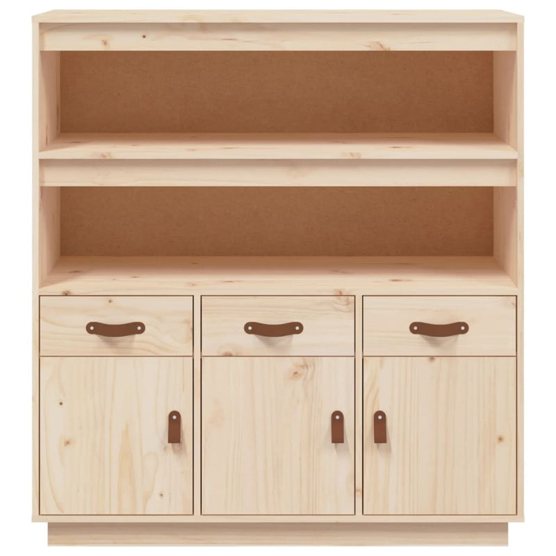 vidaXL Highboard 100x40x108.5 cm Solid Wood Pine