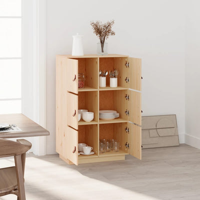vidaXL Highboard 67x40x108.5 cm Solid Wood Pine