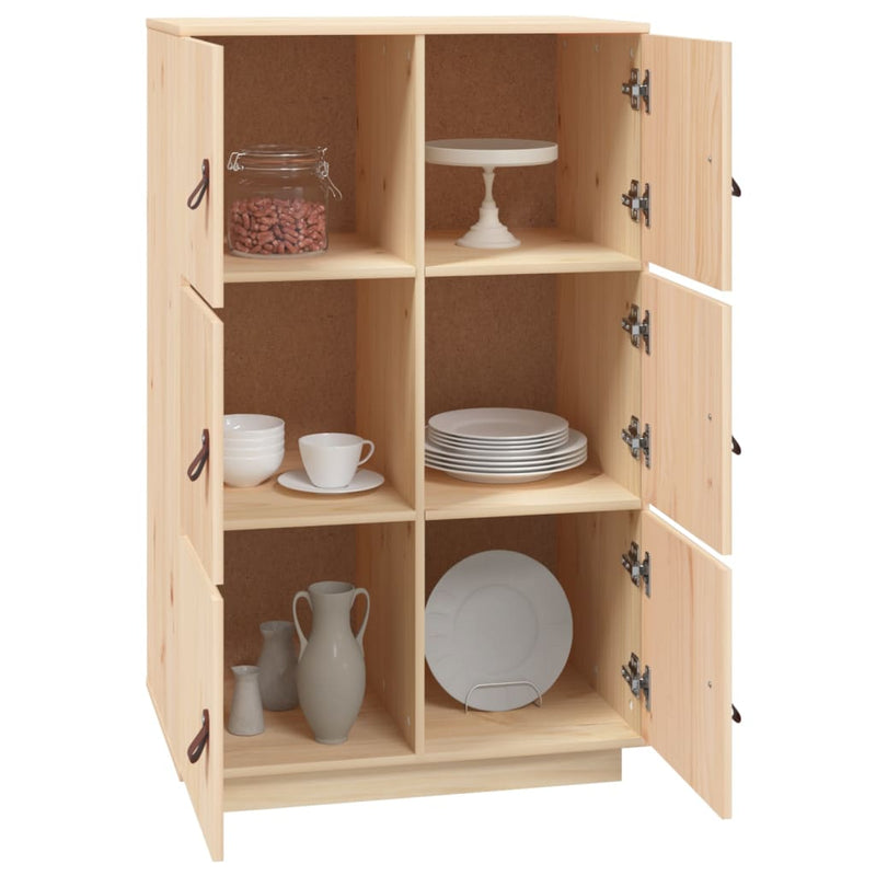 vidaXL Highboard 67x40x108.5 cm Solid Wood Pine