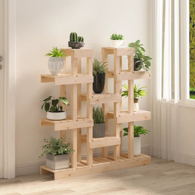 vidaXL Plant Stand 92x25x97 cm Solid Wood Pine