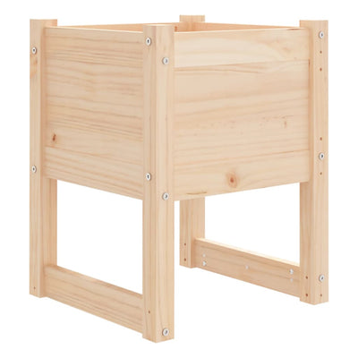 vidaXL Planter 40x40x81 cm Solid Wood Pine