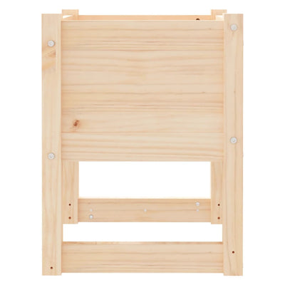 vidaXL Planter 40x40x81 cm Solid Wood Pine