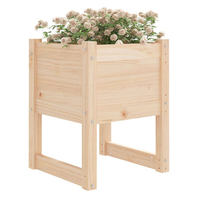 vidaXL Planters 2 pcs 40x40x81 cm Solid Wood Pine